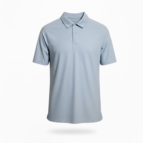 lululemon athletica ShowZero Classic Fit Blue Polo Shirt mens Medium M - Picture 4 of 7